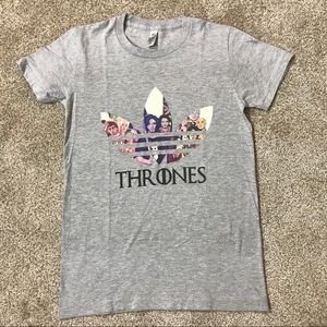 AMERICAN APPAREL Thrones ADIDAS Gray T-SHIRT Tee M
